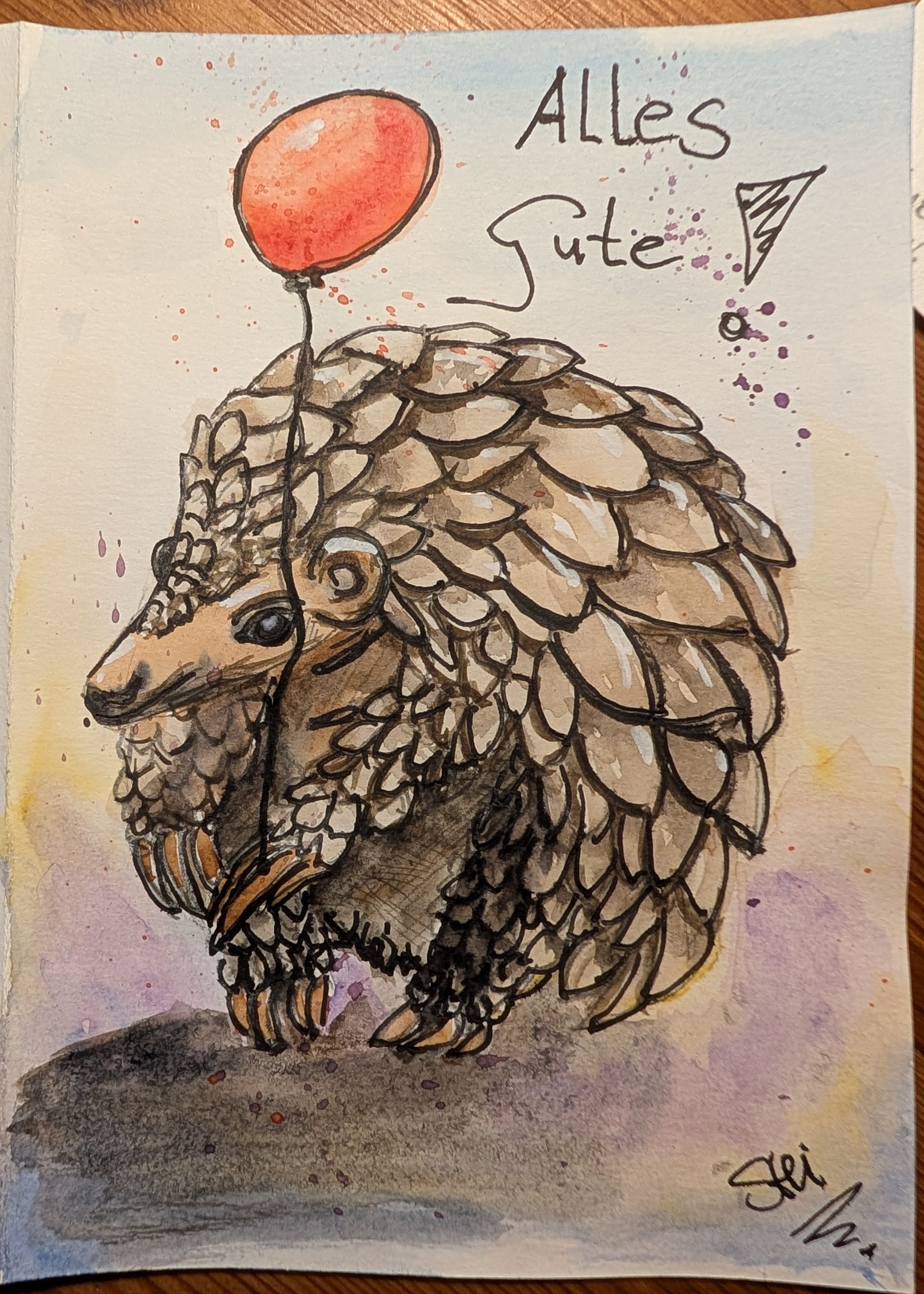 Pangolin aka Schuppentier aka Tannenzapfentier